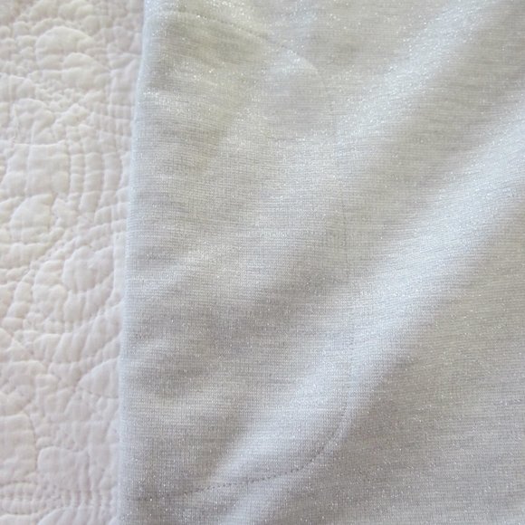 Betabrand Dress XL No Sweat Silver Sparkle Cocktail Dress - Picture 9 of 12